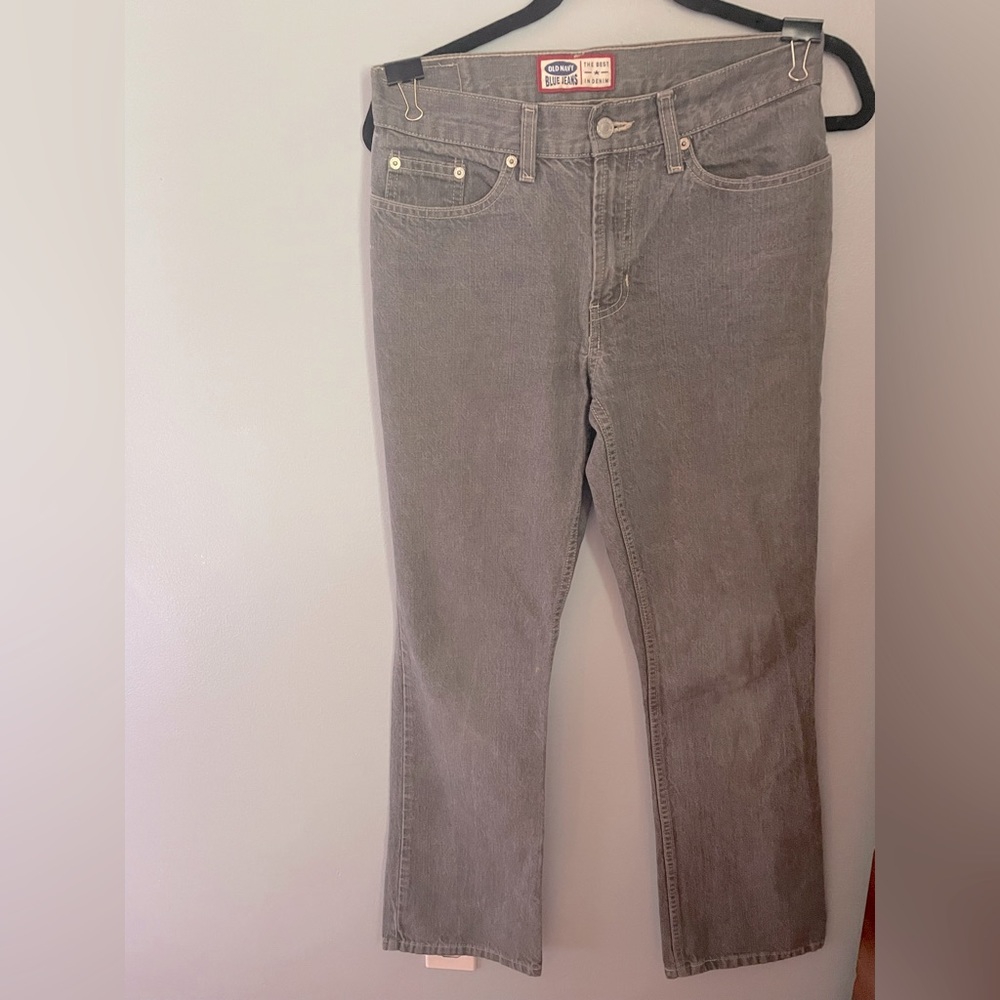 Vintage Old Navy Blue Jeans in Gray wash, Low Rise/Boot Cut